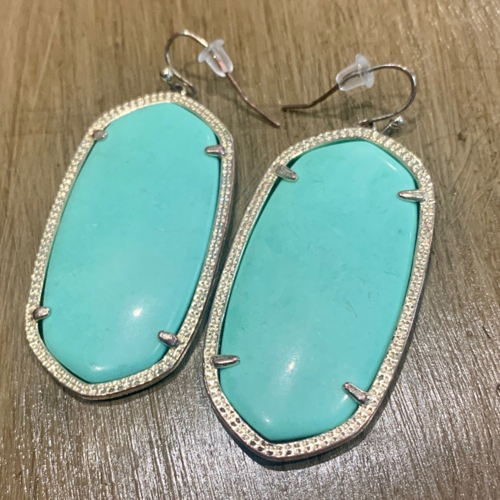 Kendra Scott Sea Foam Mint Gold Danielle Earrings